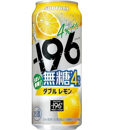Amazon.co.jp: サントリー －196 無糖 ダブルレモン 7% 500ml×48缶 2